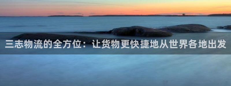 28圈反水：三志物流的全方位：让货物